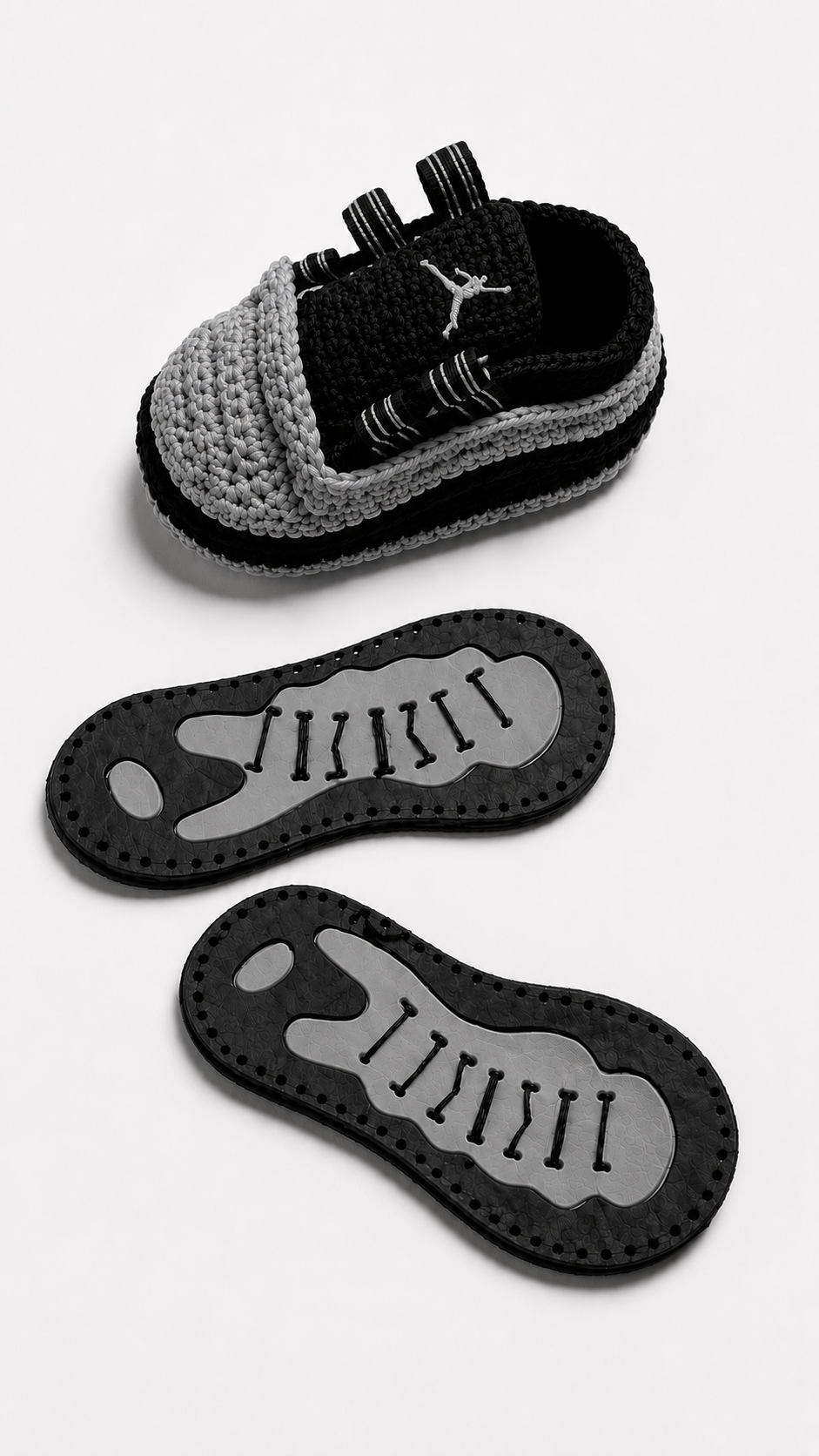 RETRO INSPO CROCHET SHOE SOLE SET OF 2