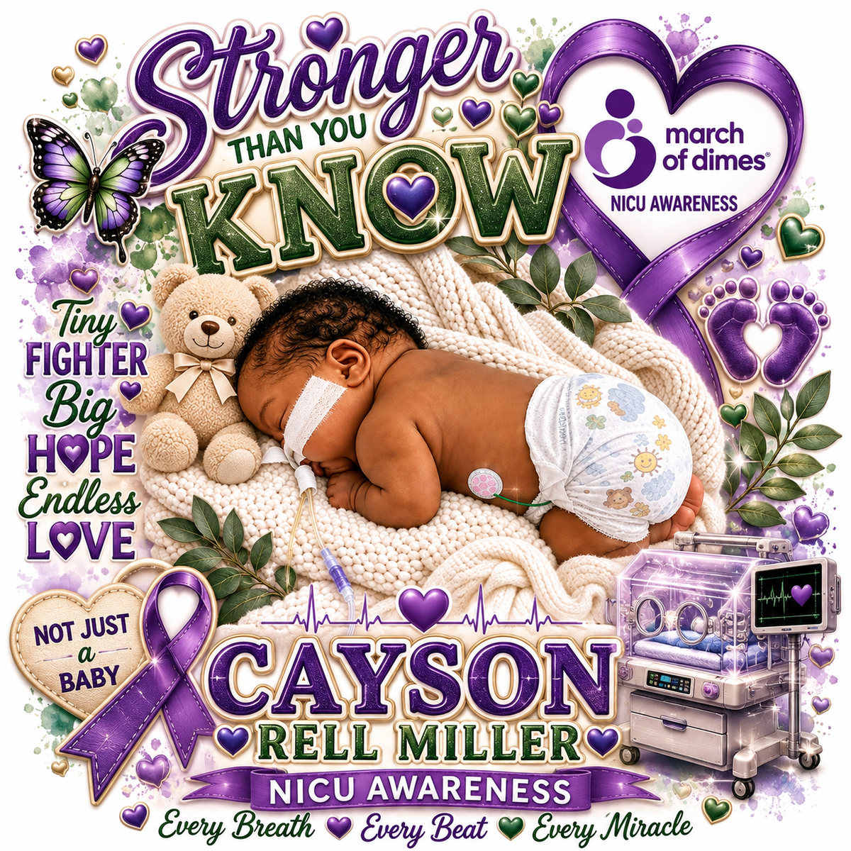 Supporting Caysons NICU JOURNEY
