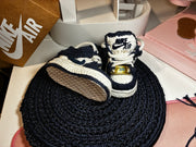 Crochet Baby AF1-Inspired Sneakers