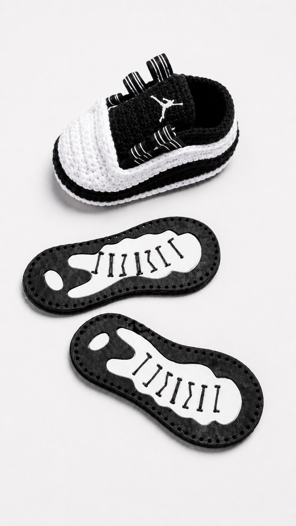 RETRO INSPO CROCHET SHOE SOLE SET OF 2