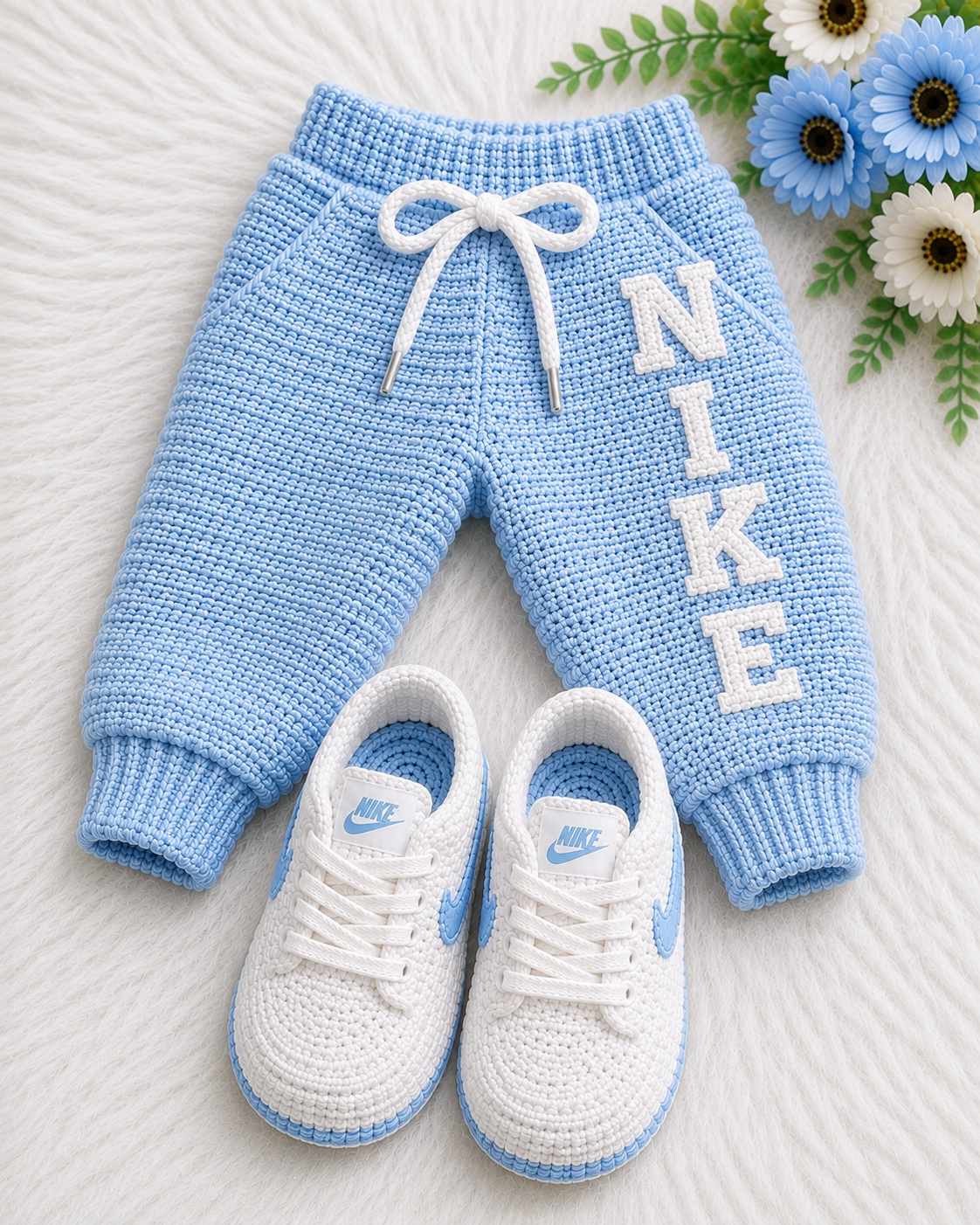 Crochet Sneaker Jogger Set