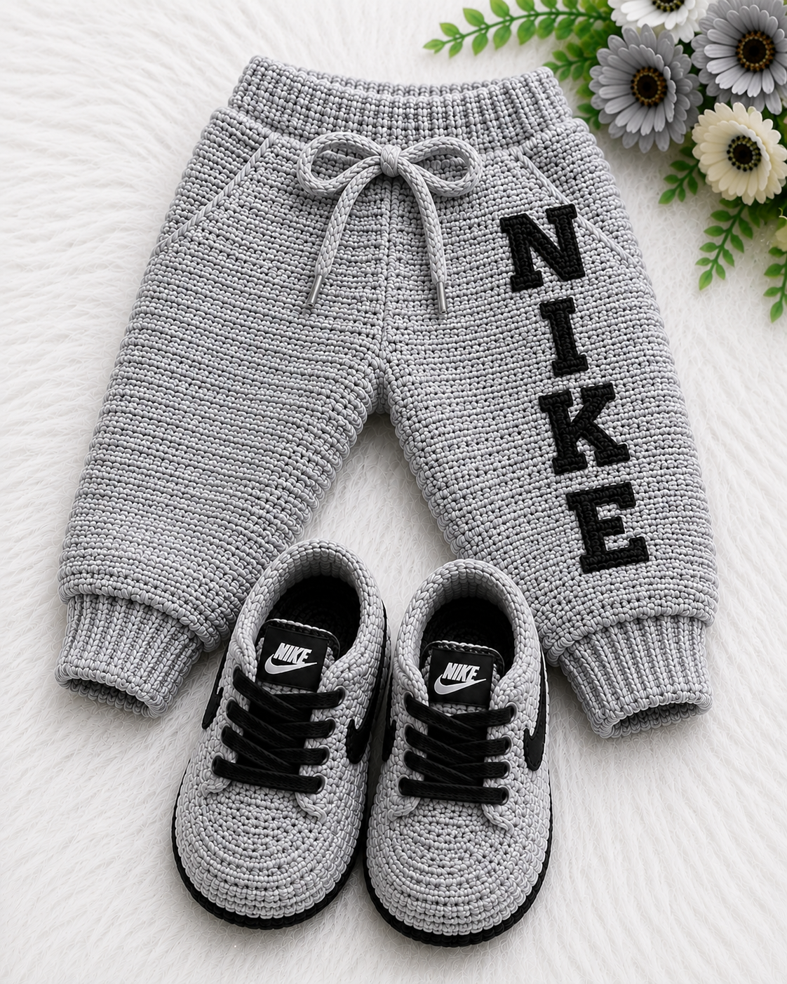 Crochet Sneaker Jogger Set