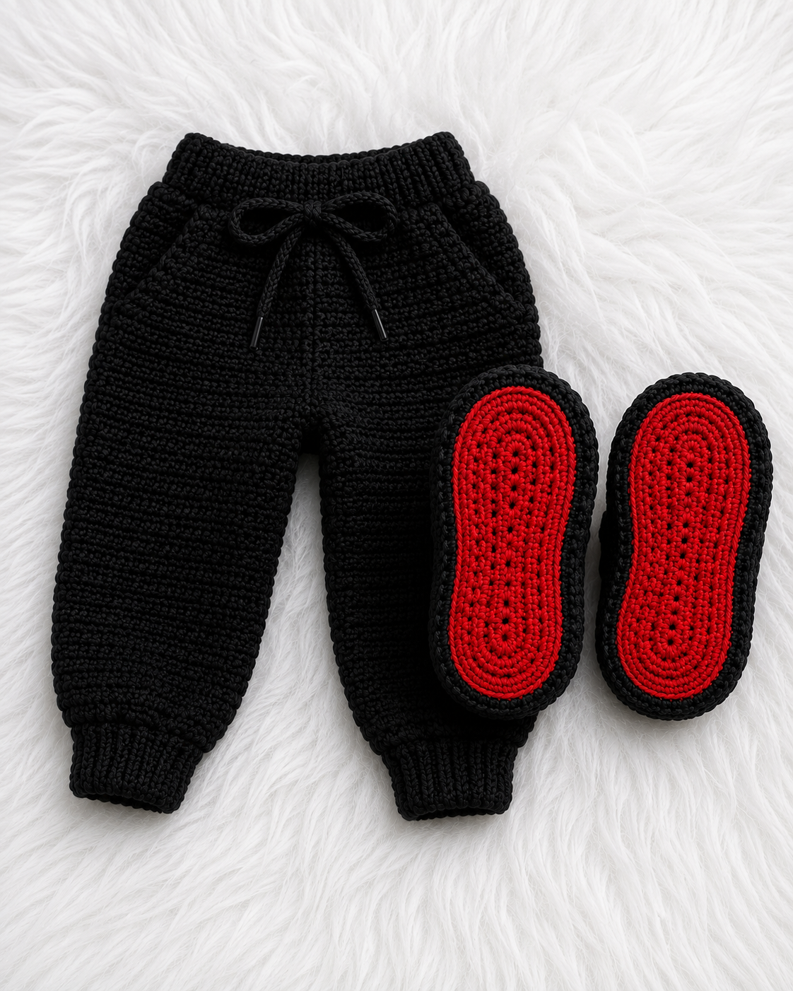 Crochet Sneaker Jogger Set