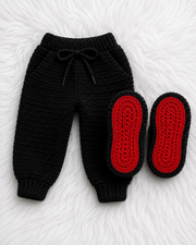 Crochet Sneaker Jogger Set
