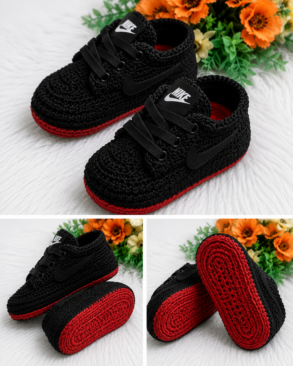 Crochet Sneaker Jogger Set