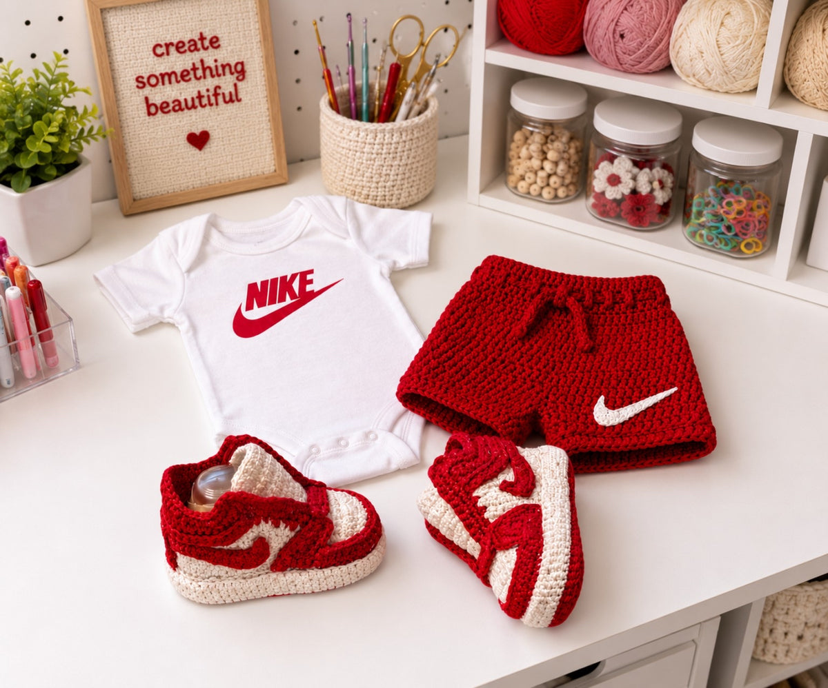 AF1 INSPIRED 3PC Crochet set