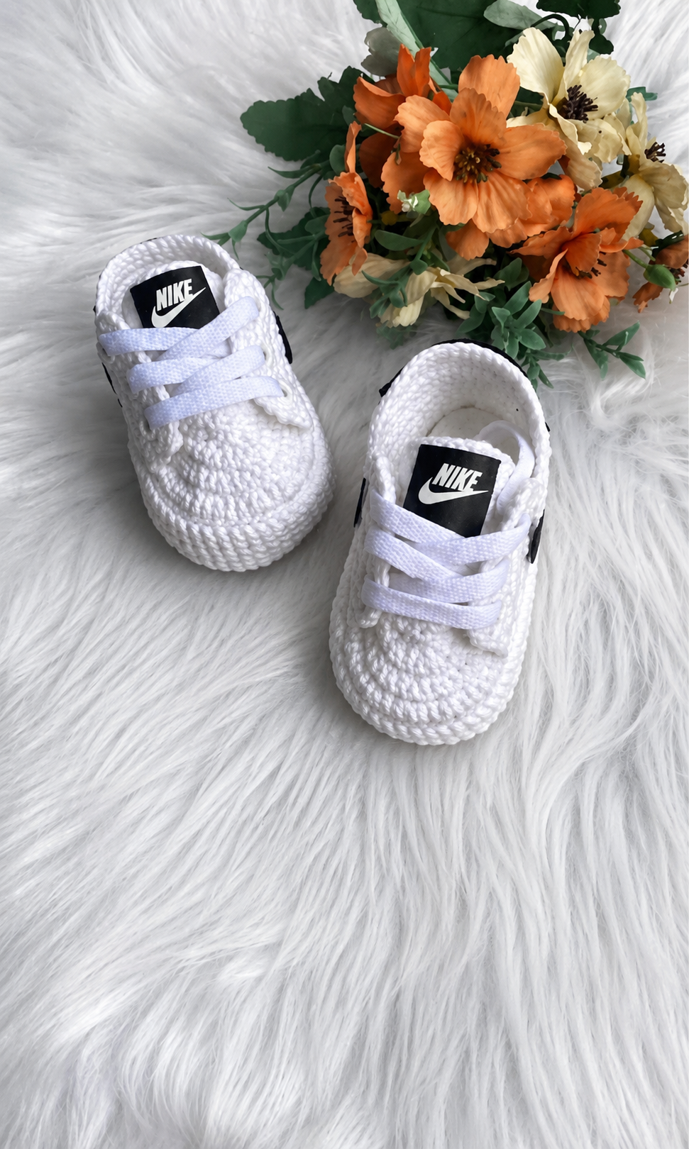 Handmade Crochet Baby Runner Sneakers